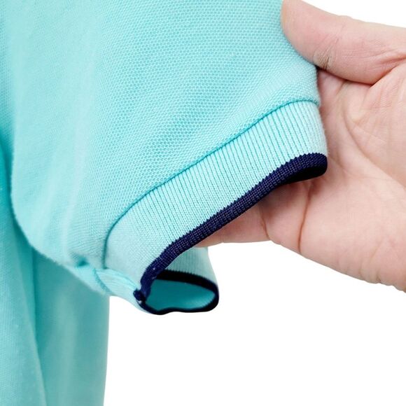 2/$20 Light Blue & Navy Blue Polo Golf Shirt Top Size: XXL - Picture 7 of 9